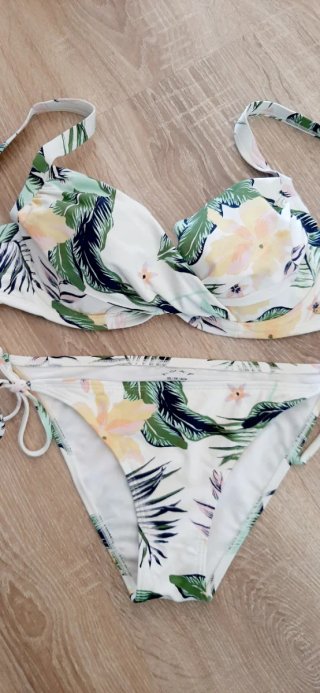 Bikini mujer Roxy XS blanco floresTropical Nuevo