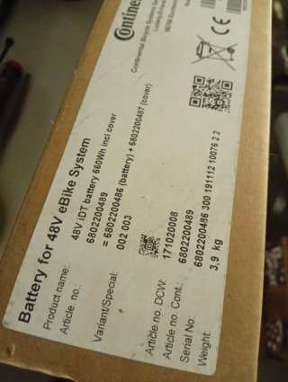 Batteria Continental iDT 660 DC 48V