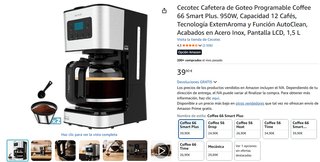 Cafetera Cecotec Coffee 66 Smart Plus