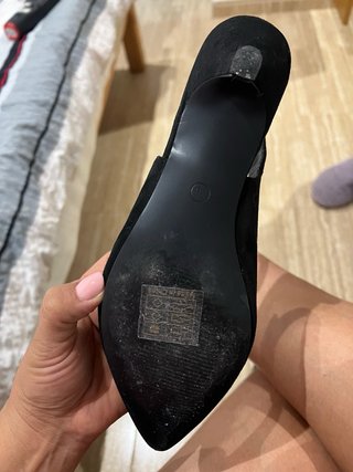 Zapatos CRISTINAY negros tacón bajo