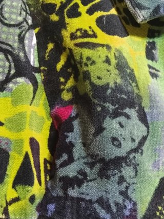 Abrigo corto estampado multicolor
