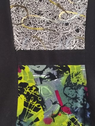 Abrigo corto estampado multicolor