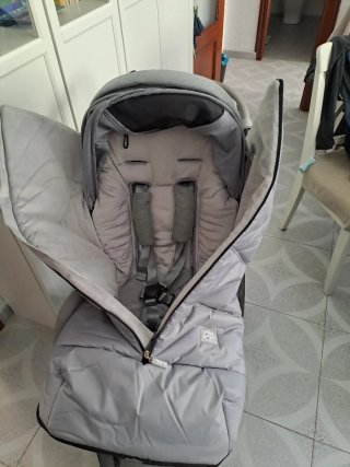 Funda Saco Universal Silla Paseo Invierno Gris