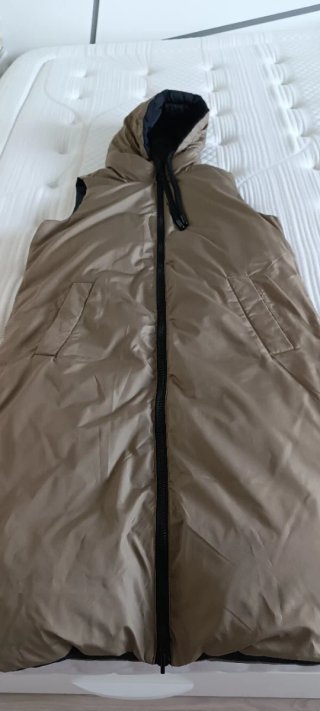 Chaleco largo reversible Zara