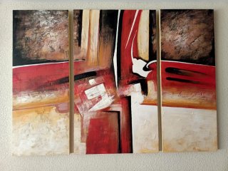 Cuadro Tríptico Abstracto