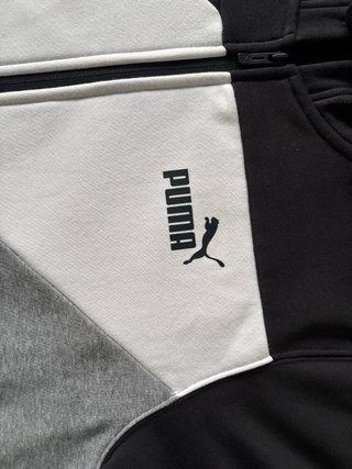 Sudadera Puma Hombre Negra Gris Blanca