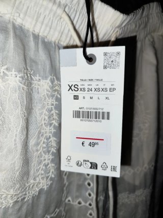 Lote Ropa Zara chica Blanca