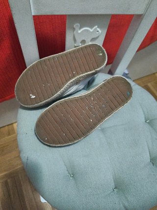 Zapatos lona niño beige velcro N. 29
