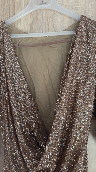 Vestido lentejuelas Zara