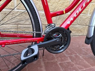 Bici Paseo Wolfbike Treking Roja, nueva