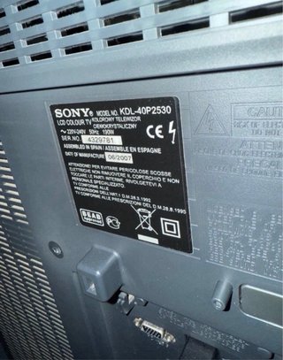 Televisor Sony Bravia 40 Negro