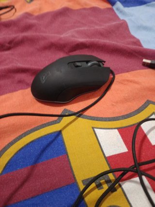 Ratón Gamer Negro con Cable