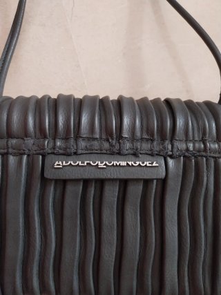 Bolso de hombro Adolfo Dominguez gris