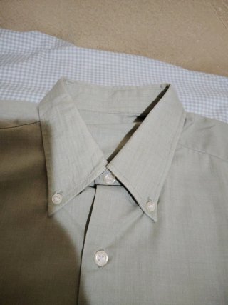 Camisa de vestir verde hombre manga corta