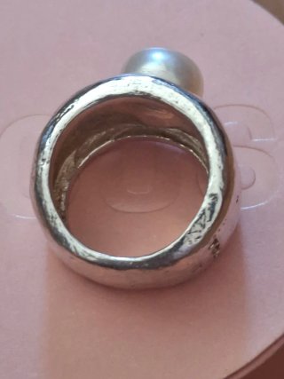Anillo Tous Duna Perla Plata