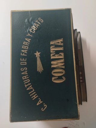 Caja de hilos Cometa años 50