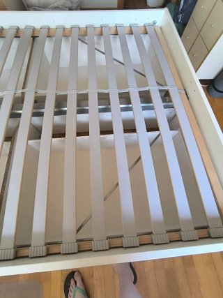Cama y Cabecero Ikea Brimnes Blanco
