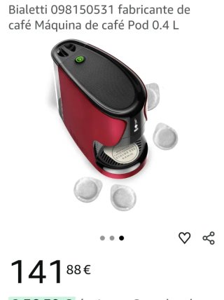 Cafetera Bialetti Dama Roja