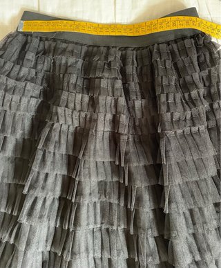 Gonna a ruota in tulle nera