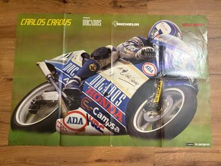 Póster Carlos Cardús 1987 Team Ducados