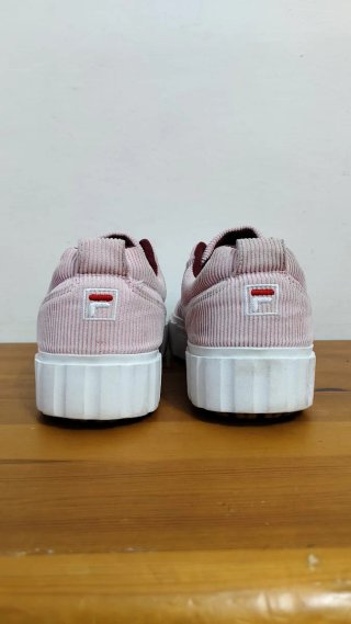 Zapatillas Fila Rosa Corduroy Plataforma
