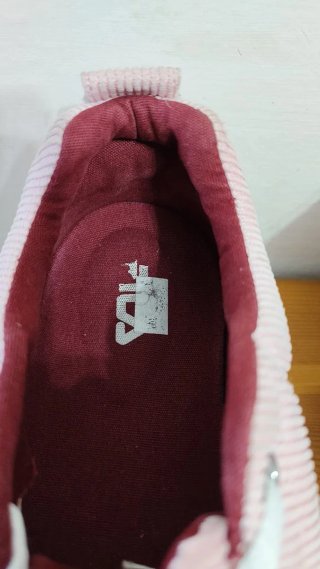 Zapatillas Fila Rosa Corduroy Plataforma