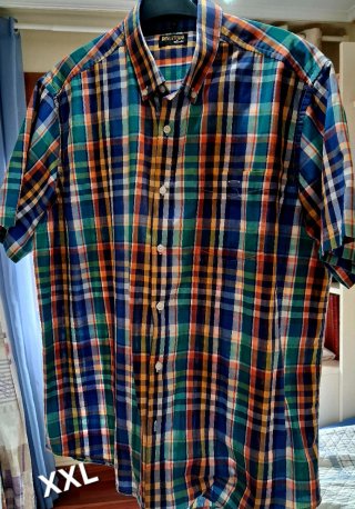 4 Camisas Hombre Cuadros Multicolor