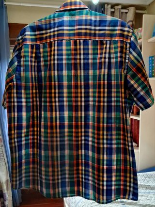 4 Camisas Hombre Cuadros Multicolor