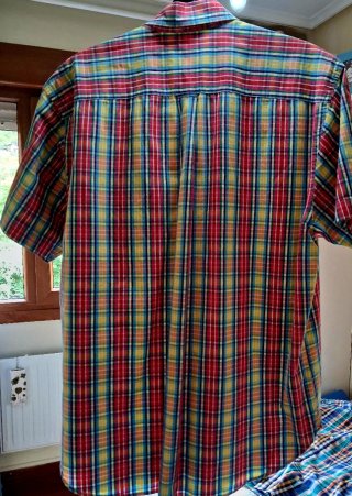 4 Camisas Hombre Cuadros Multicolor