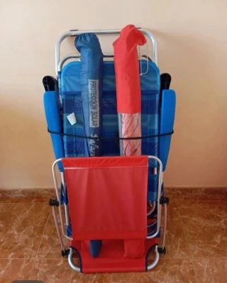 Hamaca carro ruedas plegable playa