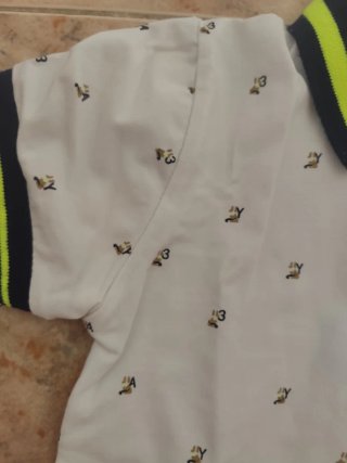 Polo Urchin 30m blanco estampado
