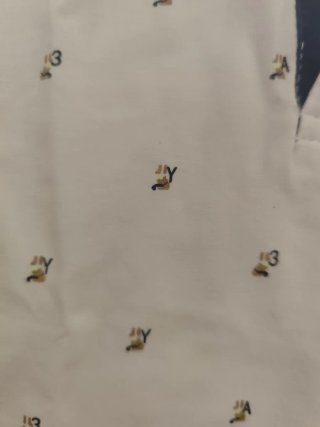 Polo Urchin 30m blanco estampado