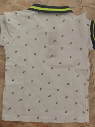 Polo Urchin 30m blanco estampado