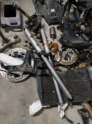Barras, araña y radiador CBR 600rr