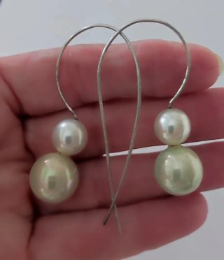 Pendientes Plata Ley Amatista y Perla