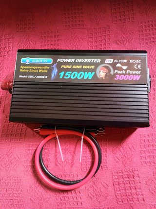 Inversor 1500W Coche 12V Pura Onda Senoidal