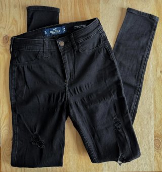 Pantalones vaqueros Hollister negros