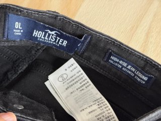 Pantalones vaqueros Hollister negros