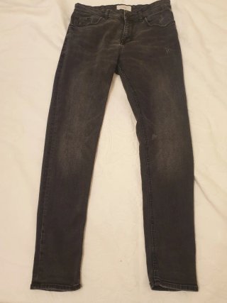 Pantalones vaqueros negros Pull&Bear Talla M