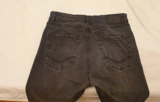 Pantalones vaqueros negros Pull&Bear Talla M