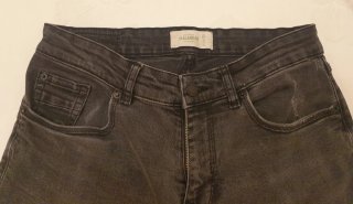 Pantalones vaqueros negros Pull&Bear Talla M
