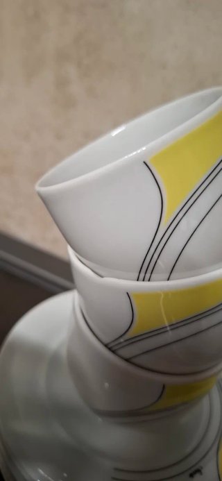 Set 6 tazzine caffè con piattini