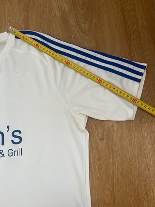 Camiseta Adidas Blanca y Azul