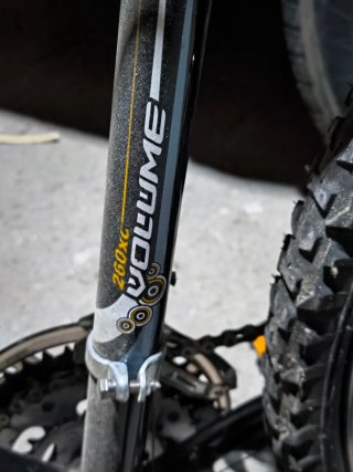 Bicicleta de montaña negra