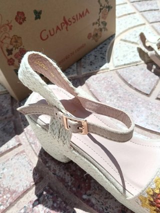Sandalias cuña croche Guapissima Talla 41