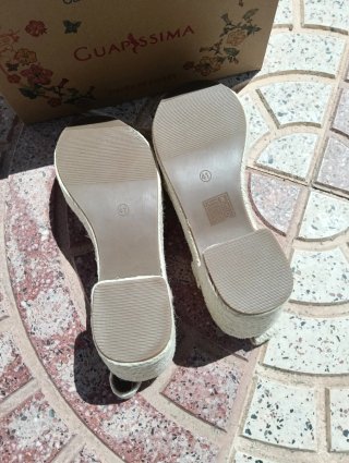 Sandalias cuña croche Guapissima Talla 41