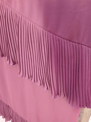 Abito elegante donna bordeaux