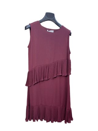 Abito elegante donna bordeaux