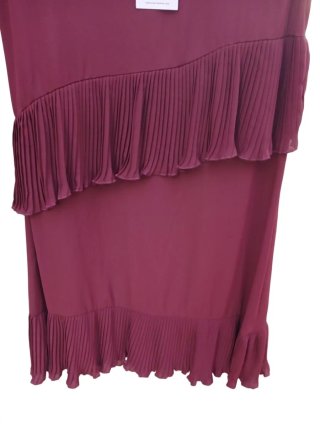 Abito elegante donna bordeaux