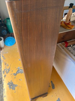 Librería Vintage Mid-Century- Madera Real de Nogal
